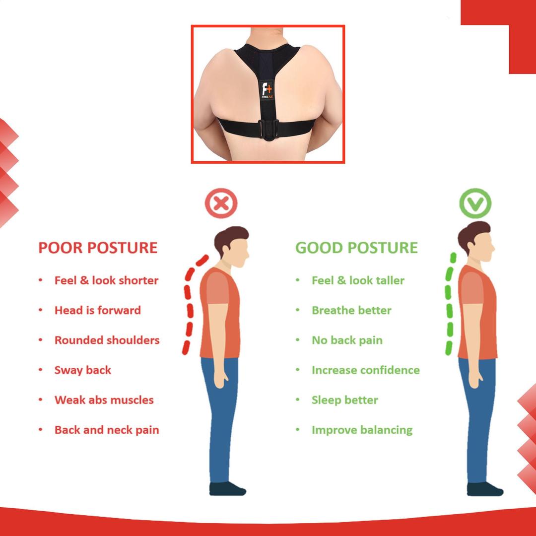 Adjustable 1 Pc Posture Corrector Belt - Lightweight & Breathable Support