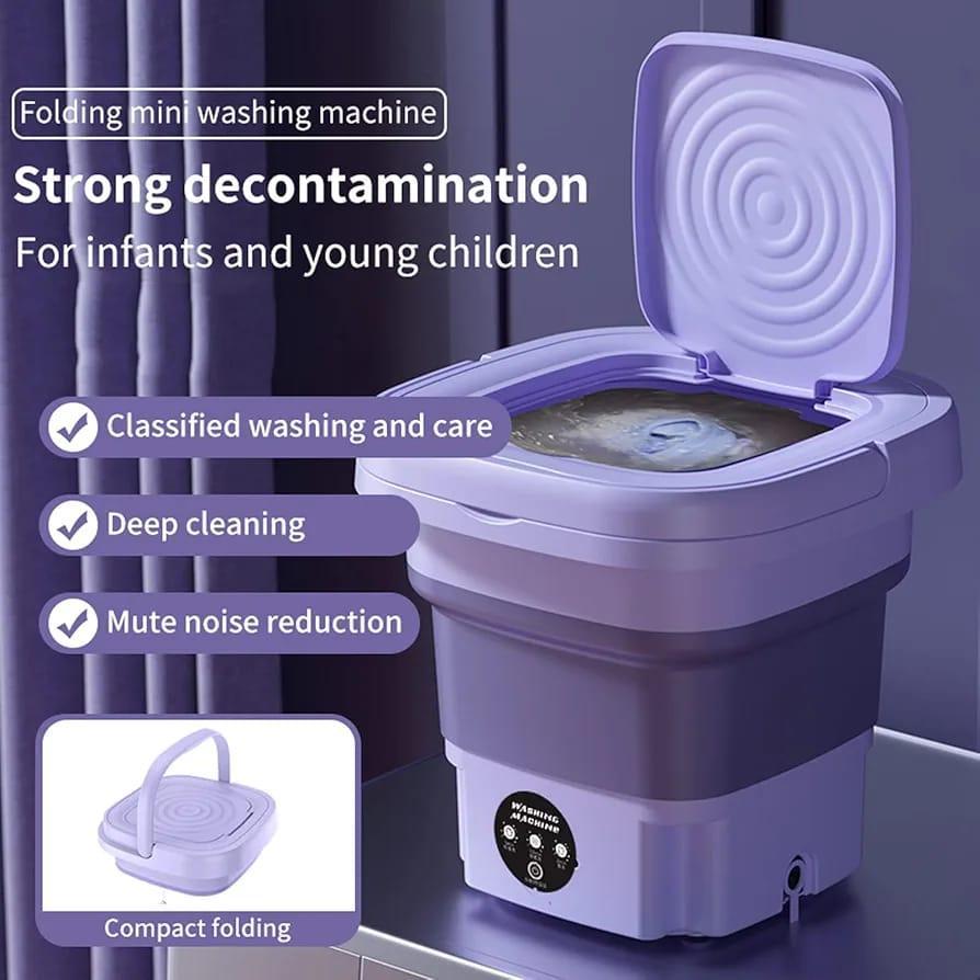 Green Portable Mini Washing Machine - 1 Pc Compact Laundry Solution