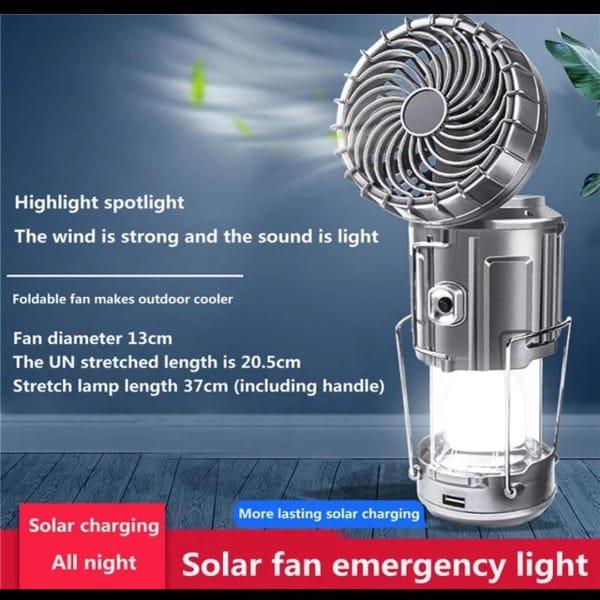 Solar Fan Emergency Light