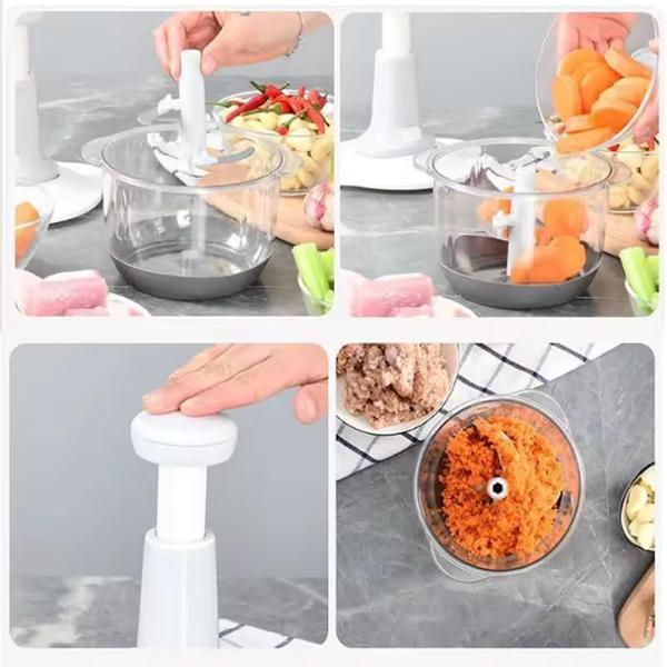 1 Pc Hand Push Manual Food Chopper- 1.5 Liter