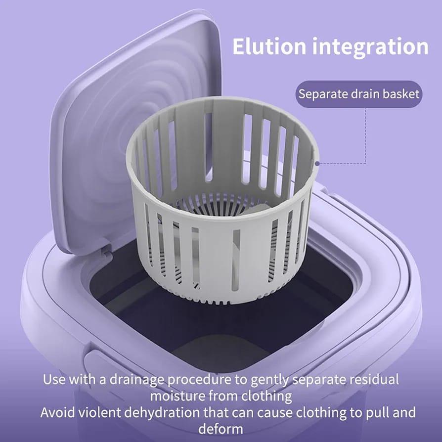 Green Portable Mini Washing Machine - 1 Pc Compact Laundry Solution